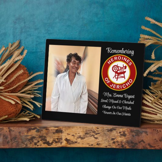 Geliefde, gemiste en gekoesterde herdenkingsplaque fotoplaat (Zijkant)