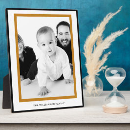 Geliefde Gezinsgeheugen Plaque – Zwart & Goud Fotoplaat