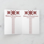 "Geliefde Herdenking" Begrafenisprogramma Programma (Binnen)