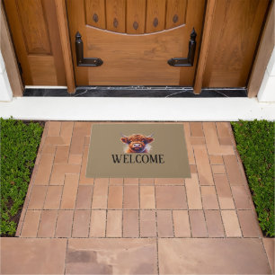 Geliefde Highland Koe Welkom Doormat Deurmat