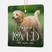Geliefde Hond Gedenk Foto Ornament (Links)