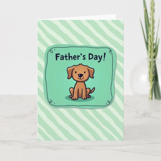 Geliefde Hond Vaderdag kaart (Voorkant)