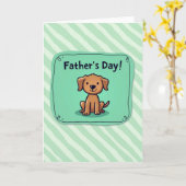 Geliefde Hond Vaderdag kaart (Gele Bloem)