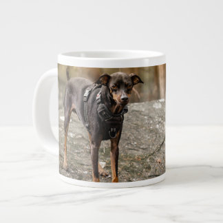 Geliefde huisdier foto gepersonaliseerde hond kat  grote koffiekop