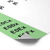 Geliefde lettertype ligaturen poster (Hoek)