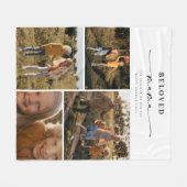 Geliefde Mama Mam Happy Moederdag Fotocollage Fleece Deken (Voorkant (Horizontaal))