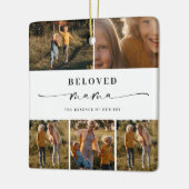 Geliefde Mama Mam Happy Moederdag Fotocollage Keramisch Ornament (Links)