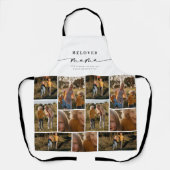 Geliefde Mama Mam Happy Moederdag Fotocollage Schort (Voorkant)