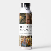 Geliefde Mama Mam Happy Moederdag Fotocollage Waterfles (Links)