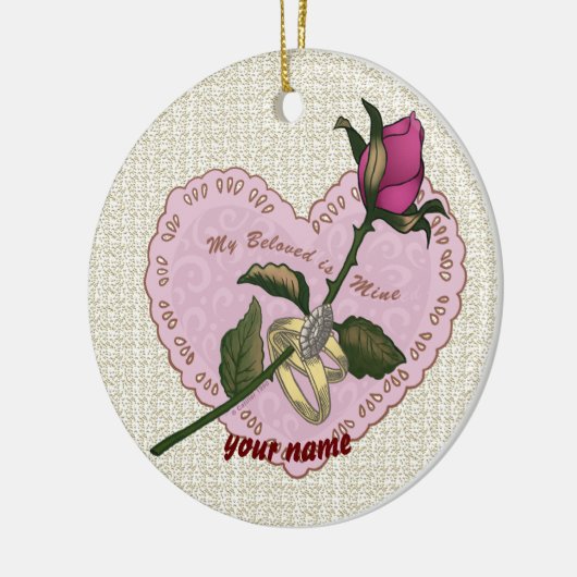 Geliefde Mine Roos ornament (Links)