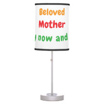 "Geliefde Moeder" Motivatie Quote Lamp.