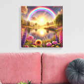 Geliefde momenten op Premium Canvas Afdruk (Insitu (Woonkamer))