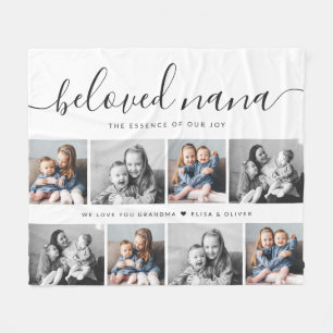 Geliefde Nana oma aangepaste familie foto aandenke Fleece Deken