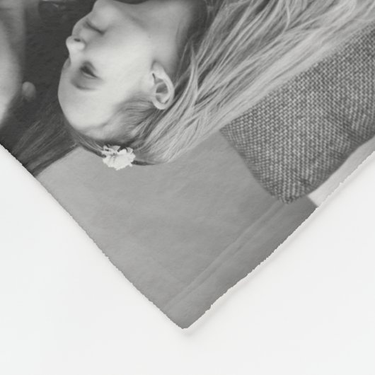 Geliefde Nana oma aangepaste familie foto aandenke Fleece Deken (Hoek)