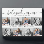 Geliefde Nana oma aangepaste familie foto aandenke Fotoplaat<br><div class="desc">De "Geliefde Nana Keepsake Plaque" is een oprechte etalage van de bijzondere momenten die oma dierbaar is. Een mooie weergave van de glimlach van de kleinkinderen,  het herinnert haar elke dag aan haar onschatbare rol in hun leven. De perfecte Moederdag eerbetoon aan haar liefde en erfenis.</div>