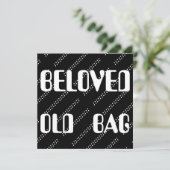 GELIEFDE OUDE TAS WOORDEN TEKST GRAPPIG (Staand voorkant)