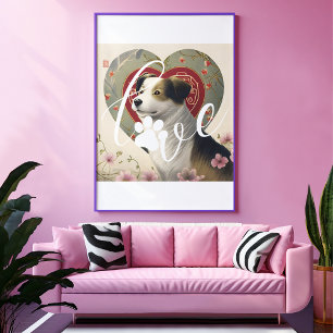 Geliefde Paws: Moderne aangepaste huisdier liefde Canvas Afdruk
