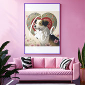 Geliefde poten: moderne op maat gemaakte huisdierl canvas afdruk