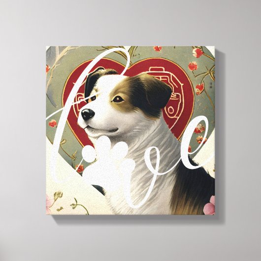 Geliefde poten: moderne op maat gemaakte huisdierl canvas afdruk (Voorkant)