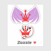 Geliefde prinses van de hel sticker (Vel)