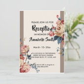 geliefde receptie kaart (Staand voorkant)