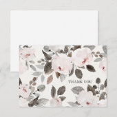 Geliefde Roze Rozen Bedankt Kaart (Voorkant / Achterkant)