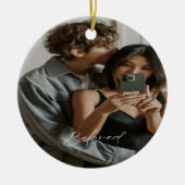 Geliefde Script Romantische koppels Ornament (Voorkant)