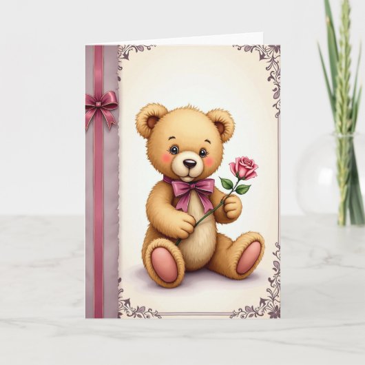Geliefde Vaderdag Knuffelkaart Kaart (Voorkant)