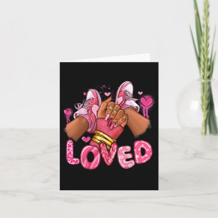 Geliefde Valentijnsdag Afro-sneakers Valentijn Vro Kaart