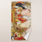 Geliefden, Alphonse Mucha Badhanddoek (Badhanddoek)