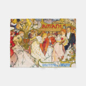 Geliefden, Alphonse Mucha Fleece Deken (Voorkant (Horizontaal))