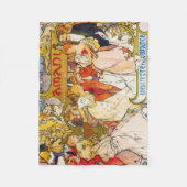 Geliefden, Alphonse Mucha Fleece Deken (Voorkant)