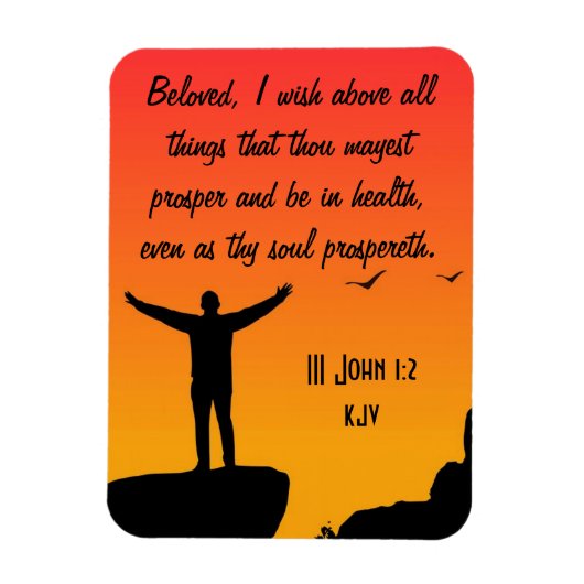 Geliefden, moge uw lichaam en ziel bloeien magneet (Verticaal)