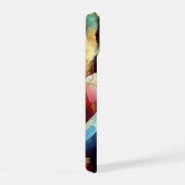 Geliefden omhelzen elkaar in olieverf stijl iPhone 15 case (Rechterkant)