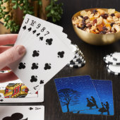 Geliefden onder een volle maan     pokerkaarten (Insitu)