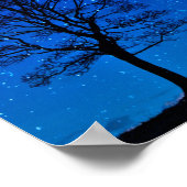 Geliefden onder een volle maan poster (Hoek)