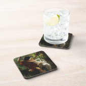 Geliefden op een Schommel. Lente door Pierre Augus Bier Onderzetter (Rechterzijde)