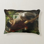 Geliefden op een schommel. Lente van Pierre August Accent Kussen (Achterkant)