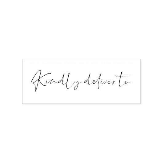 Gelieve af te leveren aan kalligrafie stempel (Afrduk)