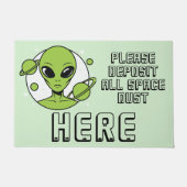 Gelieve alle ruimte stof hier te deponeren deurmat (Voorkant)