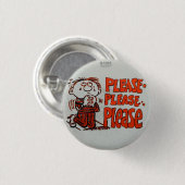 Gelieve alstublieft ronde button 3,2 cm (Voorkant /achterkant)