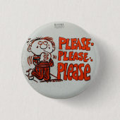 Gelieve alstublieft ronde button 3,2 cm (Voorkant)