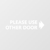 Gelieve andere deur met de rechterpijl te gebruike raamsticker (Vel)