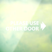 Gelieve andere deur met de rechterpijl te gebruike raamsticker (Vel 3)