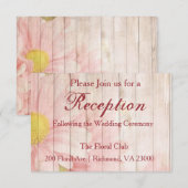 Gelieve bij ons te komen voor een receptie kaart (Voorkant / Achterkant)