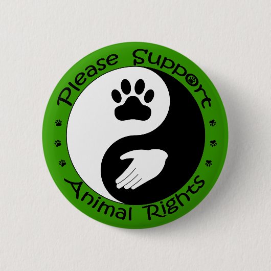 Gelieve de Button Dierenrechten te ondersteunen (Voorkant)