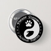 Gelieve de Button Dierenrechten te ondersteunen (Voorkant /achterkant)