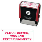 "GELIEVE DE REVIEW, HET ONDERTEKENEN EN HET TERUGZ ZELFINKTENDE STEMPEL (In situ)