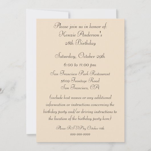 Gelieve deel uit te maken van de uitnodiging van d (Achterkant)