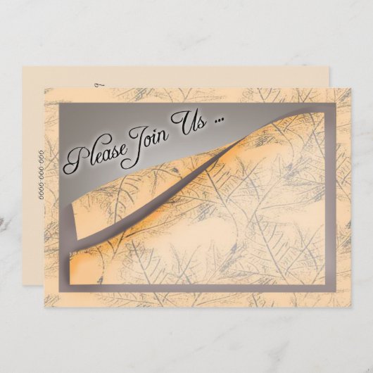 Gelieve deel uit te maken van de uitnodiging van d (Voorkant / Achterkant)